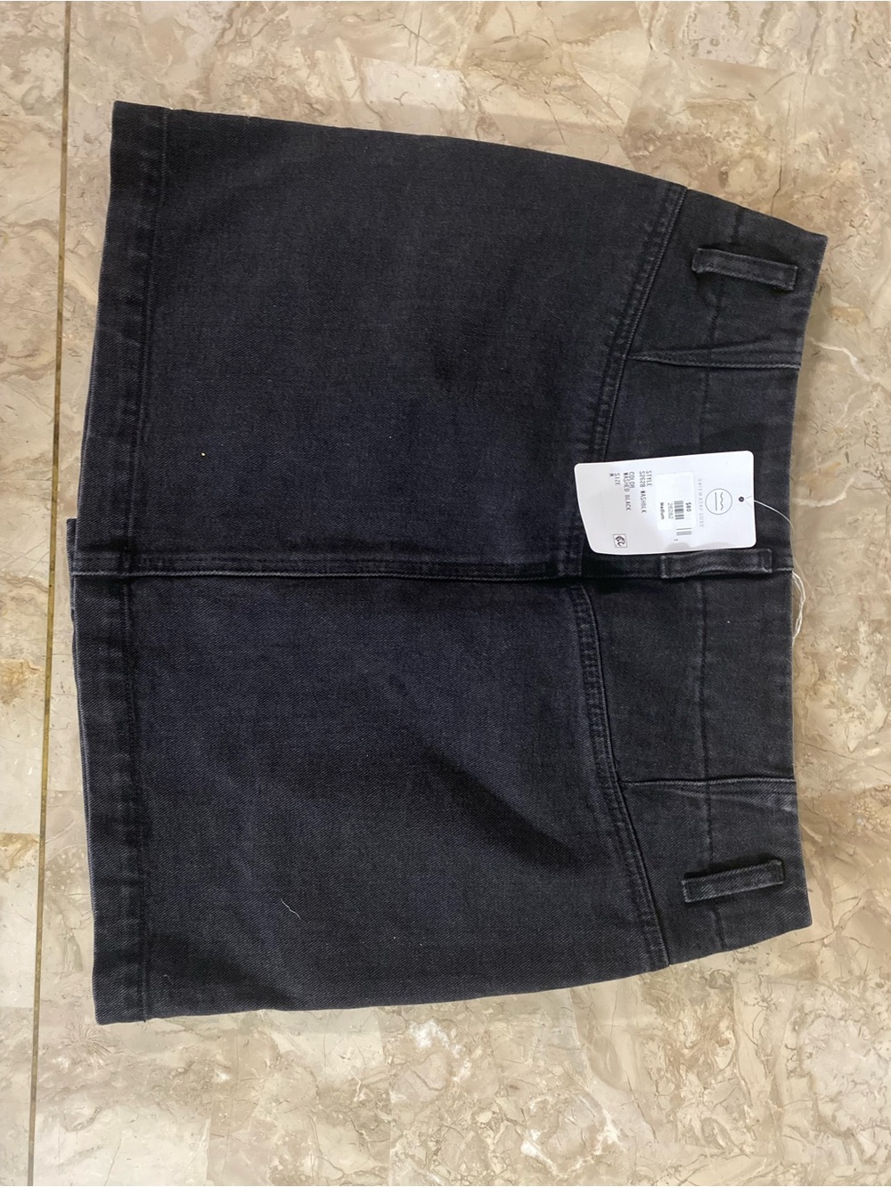 saltwater LUXE Black Button-Front Denim Mini Skirt - Picture 4 of 8